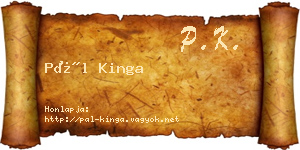 Pál Kinga névjegykártya